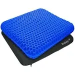 Helishy Gel Seat Cushion, Extra Thick Office Seat Cushion with Non-Slip Cover, Breathable Chair Pads Honeycomb Design Absorbs Pressure Points for Car