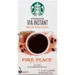 Starbucks Via Instant Coffee, Medium Roast, Pike Place, Packets - 8 pack, 0.11 oz packets