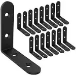 Shelf Brackets Corner Brace Black Steel L Brackets For Shelves Decorative Wall M