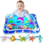 ZMLM Baby Tummy Time Water Mat, Infant Baby Toy Water Play Mat Inflatable Sensory Babies Valentines Day Easter Gifts for Kids Small Pad Newborn 3 6 9 12 Month Boy Girl Toddler