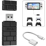 USB Wireless Controller Adapter for Nintendo Switch, Steam Deck, Windows, Raspberry Pi, and More