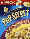 Pop Secret Microwave Popcorn, Movie Theatre Butter - 6 pack, 3.2 oz bags