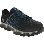 Timberland Pro Shoes: Men's A1HRU  Black Blue PowerTrain Sport ESD Alloy Toe Athletic Work Shoes