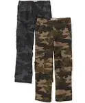 The Children's Place Boys Pull-On Camo Cargo Pant, 2-Pack, Sizes 4-18