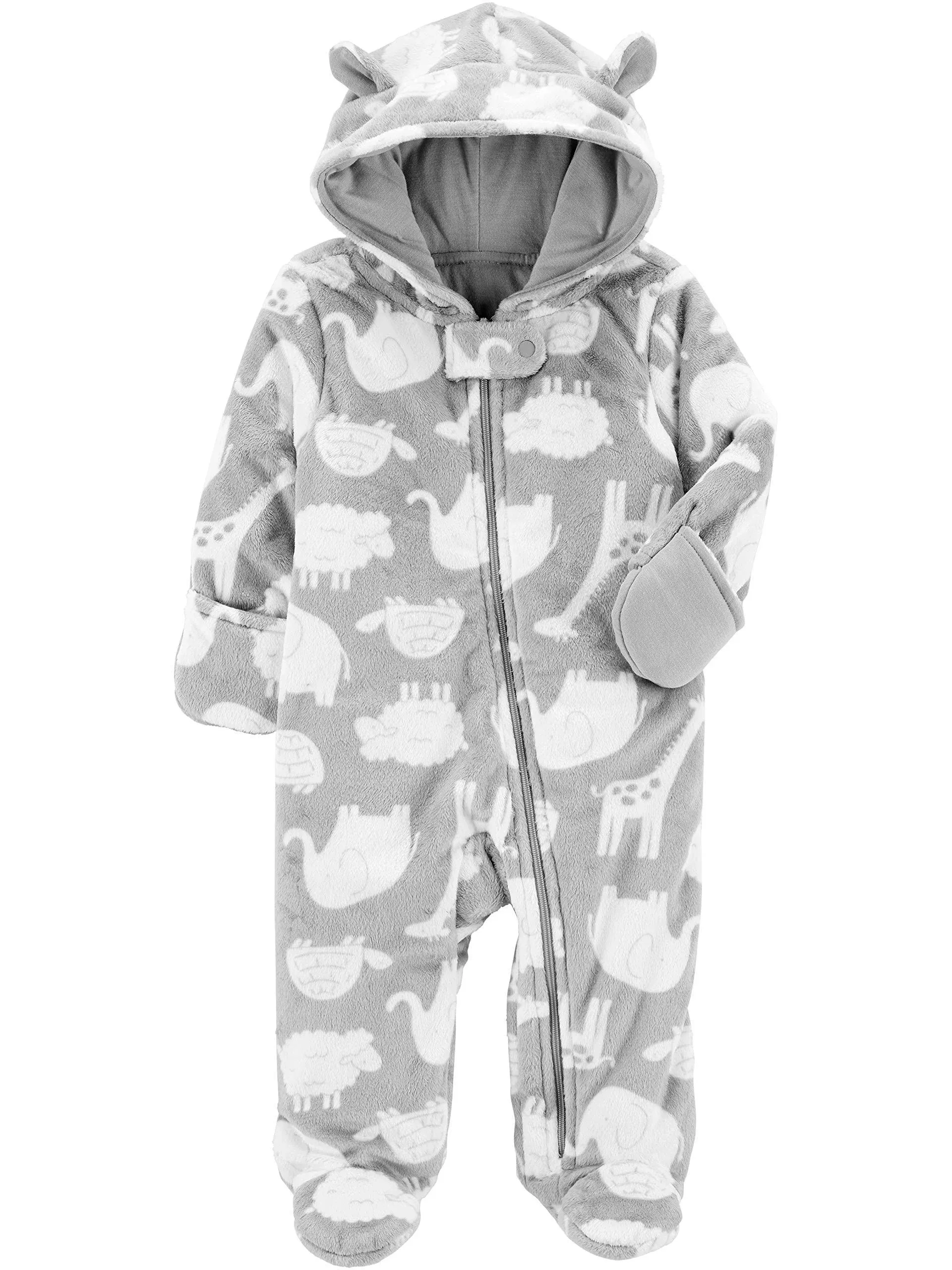 Simple Joys by Carters Baby Fleece Footed Jumpsuit Pram