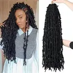 5 Packs 30 inch Butterfly Locs Crochet Hair for Black Women Distressed Faux Locs Pre Looped Pre-twisted Braids Crochet Locs for Black Women (30 inch