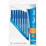 Paper Mate 9313499C 93134 Stick Pen, Classic, Medium Point Tip, Blue Ink - pack of 10