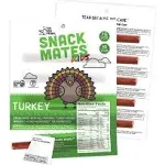 The New Primal Snack Mates Turkey Sticks, Gluten Free Healthy Snacks for Kids, Low Sugar High Protein Back to School Snacks, Mini Paleo Jerky Meat Stick, 7g Protein, 45 Calories, 10 Pack