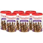 Pirouline Rolled Wafers, Dark Chocolate, 14-Ounce Tins Pack of 6