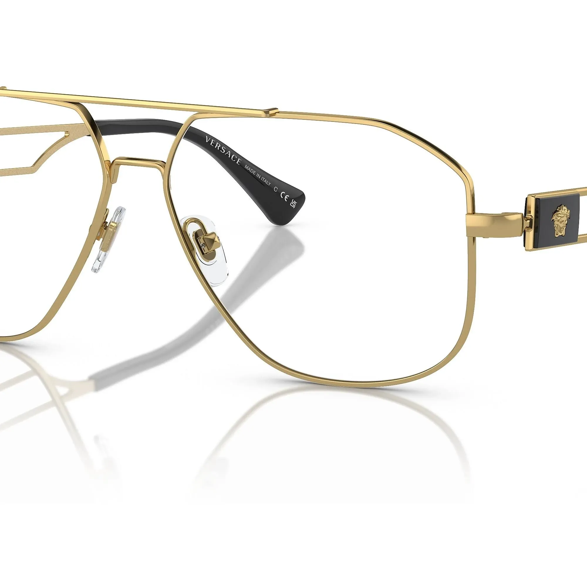 Versace VE1287 Eyeglasses 1001 Gunmetal