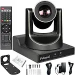 Prisual PTZ Camera 30X Optical Zoom, Hdmi, 3G-SDI, USB, IP Streaming, Auto Tracking PTZ Camera for Church Services, Worship, Education, Youtube