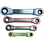 Pittsburgh 4pc METRIC Offset Ratchet Wrench Set 6/8, 10/12, 11/13 &amp; 14/17 #68833