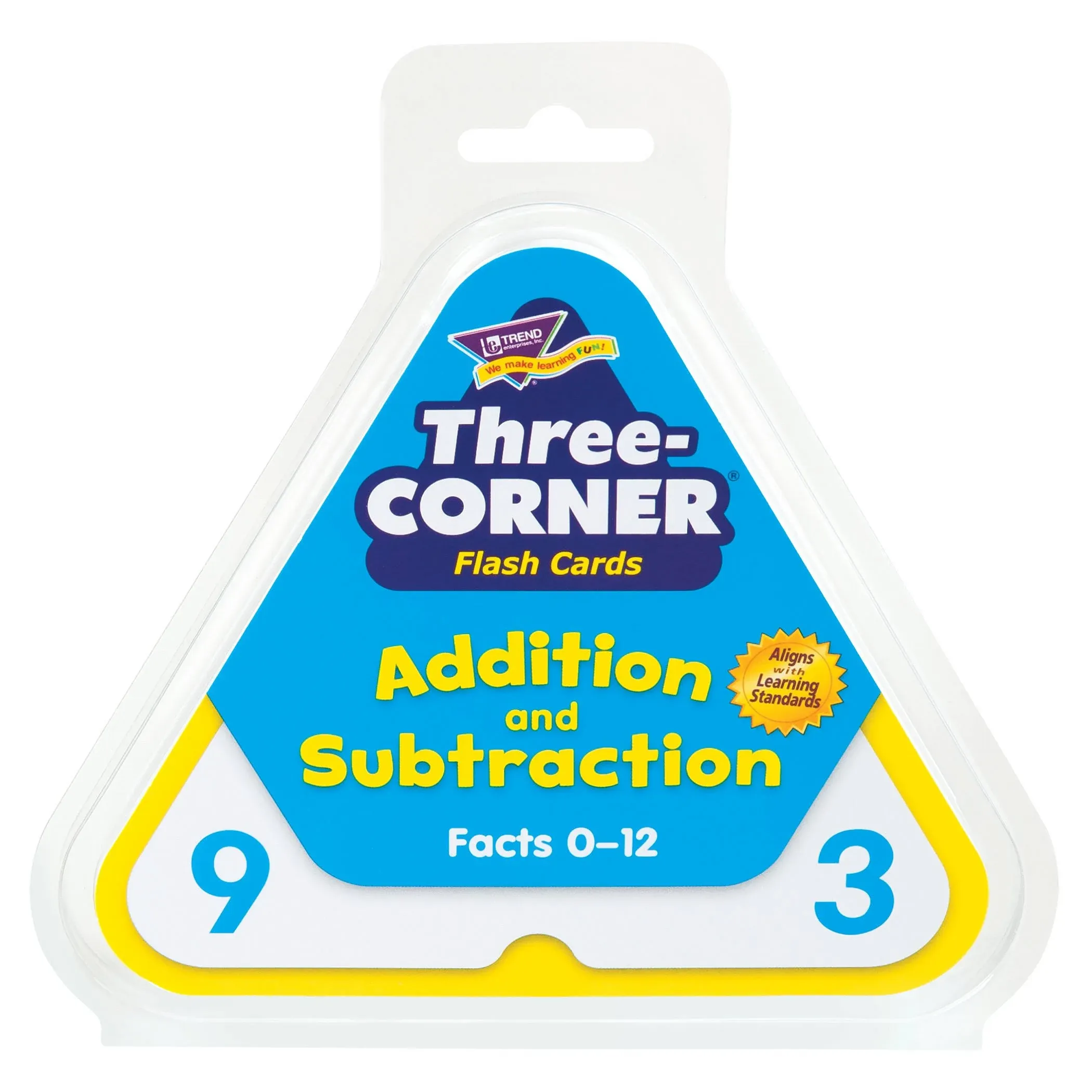 Trend Addition and Subtraction Three Corner Flash Cards