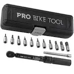 Pro Bike Tool 1/4 inch Drive Click Bike Torque Wrench Set