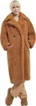 UGG Women's Gertrude Long Teddy Coat