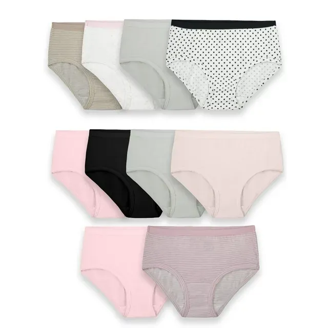 Fruit of the Loom Girls' Cotton Brief Underwear