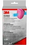 3M Organic Vapor Cartridge/Filter, P100, 2 Pack 60921