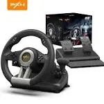 PXN Racing Wheel - Gaming Steering Wheel for PC, V3II 180 Degree Driving Wheel Volante PC Universal USB Car Racing with Pedal for PS4, PC, PS3