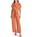 Tori Tie Waist Wide Leg Satin Jumpsuit