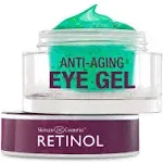 Retinol Vitamin A Eye Gel - Anti-Aging, Reduces Puffiness & Dark Circles, Restores Elasticity, 15ml