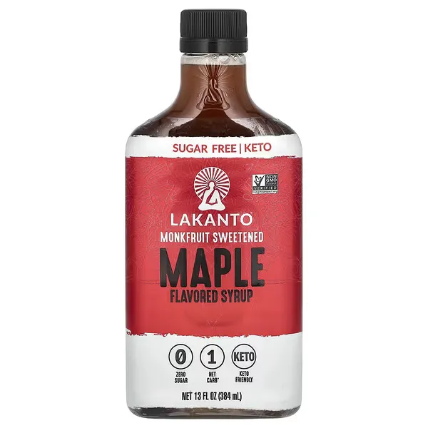 Lakanto Flavored Syrup, Maple - 13 fl oz