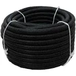 HydroMaxx 1 in. x 100 ft. Flexible Corrugated Yellow LDPE Non Split Tubing Wire Loom