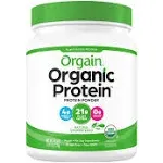 Orgain Organic Unsweetened Protein Powder 1.59 lb | ShelHealth