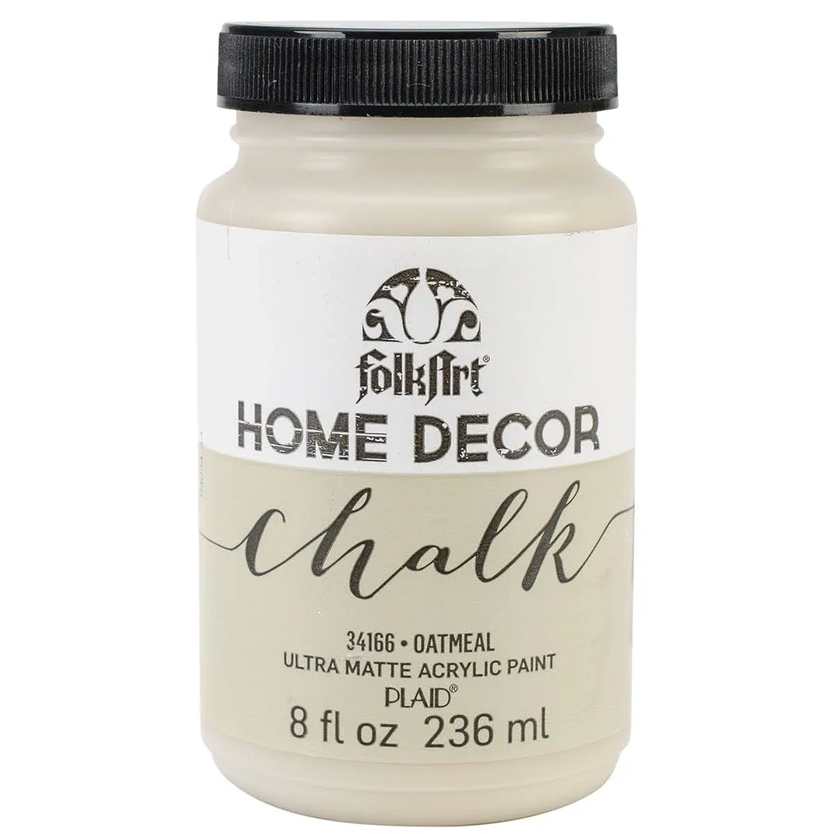 FolkArt Home Decor Chalk Furniture & Craft Paint in Assorted Colors, 8 ounce, Oatmeal