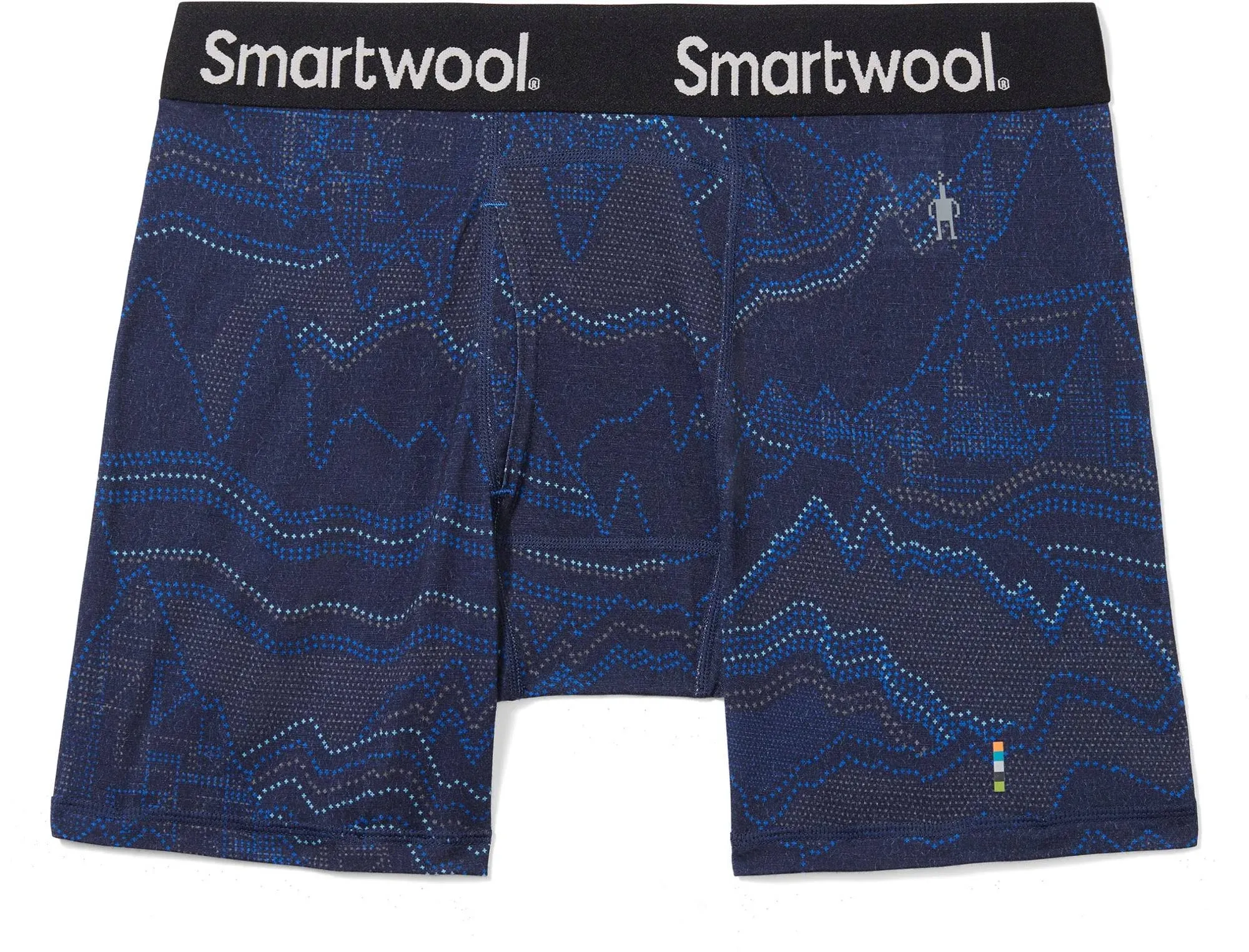 Smartwool Men's Merino Print Boxer Brief Medium / Deep Navy Digital Summit Print