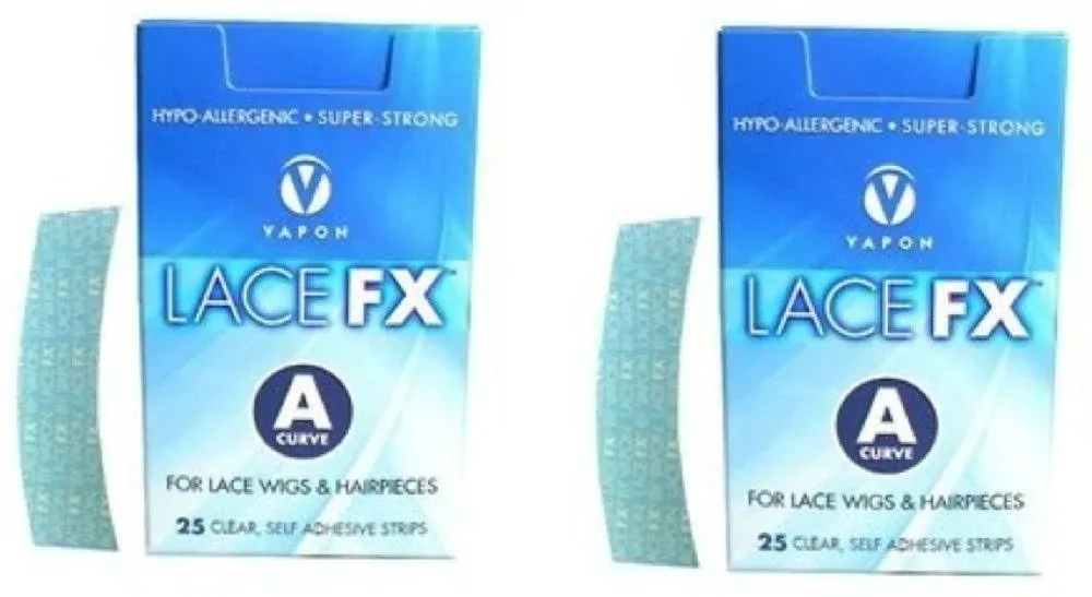 Lace FX A Curve Tape Hypo-Allergenic Hair Piece Adhesive Tape 2 Packs