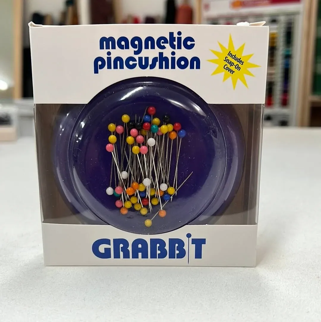 Grabbit Magnetic Pincushion W-50 Pins-purple