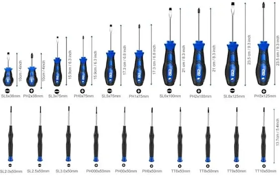 Prostormer Magnetic Screwdriver Set, 79-Piece Multi-Purpose Slotted/Phillips Screwdriver Kit with Precision Screwdrivers, Allen Wrench Set and Screwdriver Bits for DIY and Repair Works