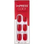 Kiss Reddy or Not Impress Color Press-On Manicure