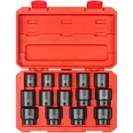 Tekton 1/2 inch Drive 6-Point Impact Socket Set, 14-Piece (25-38 mm) | SID92325