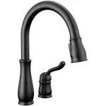 Delta Leland 978-BLWE-DST Single Handle Pull Down Kitchen Faucet - Matte Black