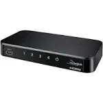 Rocketfish RF-G1185 Black 4-port Selector HDMI Switch (A5)