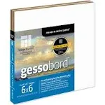 Ampersand Gessobord - Flat, 6" x 6", 4 Pack