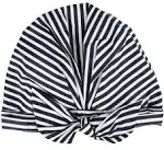 Waterproof * Striped * for Women - Adjustable and Reusable for Short or Long Hair