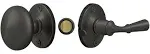 Deltana SDL980U10B Round Storm Door Latch Tubular Lock, Oil Rubbed Bronze