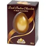 Gut Springenheide Gourmet German Chocolate Filled Golden Tone Egg, Creamy Delicious Prefilled Eggs, Premium Easter Basket Stuffers, Candies