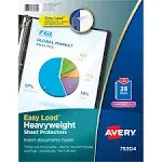 Avery Diamond Clear Heavyweight Sheet Protectors, Acid-Free, 25 Protectors (75304)