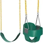 Toddler Swing - Heavy Duty, High Back, Full Bucket Baby Swing Seat with Coate...