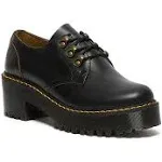 Dr. Martens Leona Lo Vintage Smooth Heeled Shoe Women's Oxford - Black Size UK 5 US 7