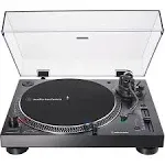 Audio-Technica AT-LP120XUSB-BK Direct-Drive Turntable (Analog & USB) Fully Manual Hi-Fi 3 Speed, Convert Vinyl to Digital Anti-Skate and Variable Pitch Control Black