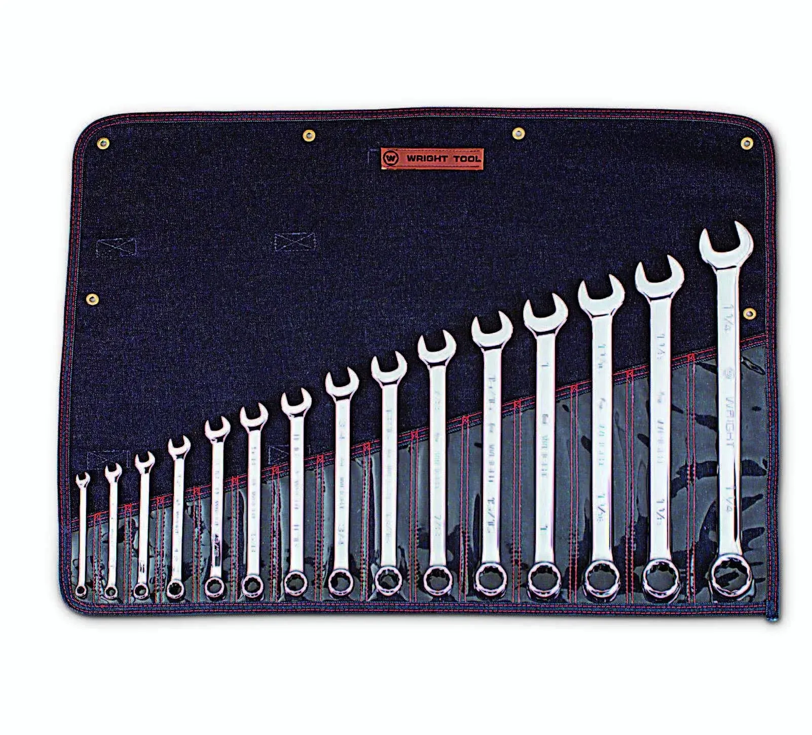 915 Full Polish 12 Point Combination Wrench Set 5/16&#034; - 1-1/4&#034; (15-Piece),Sil<wbr/>ver