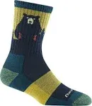 Darn Tough Women's Bear Town Micro Crew Lightweight with Cushion Sock (Style 1970) - Dark Teal, SmallDarn Tough Women's Bear Town Micro Crew Lightweig…