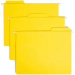 Smead FasTab Hanging File Folders Letter Yellow 20/Box