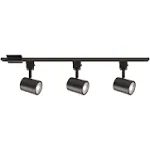 WAC Lighting Charge LED 3 Light Track Kit 120V, Black, H-8010/3-30-BK