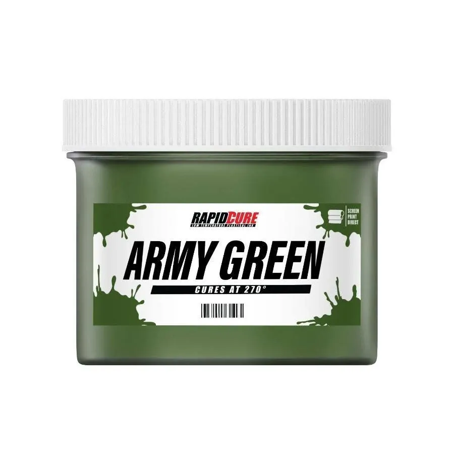 Rapid Cure Army Green Screen Printing Plastisol Ink