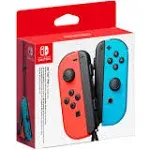 Joy-Con (L/R) Wireless Controllers for Nintendo Switch - Neon Red/Neon Blue